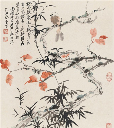 国画大师张大千花鸟画赏析