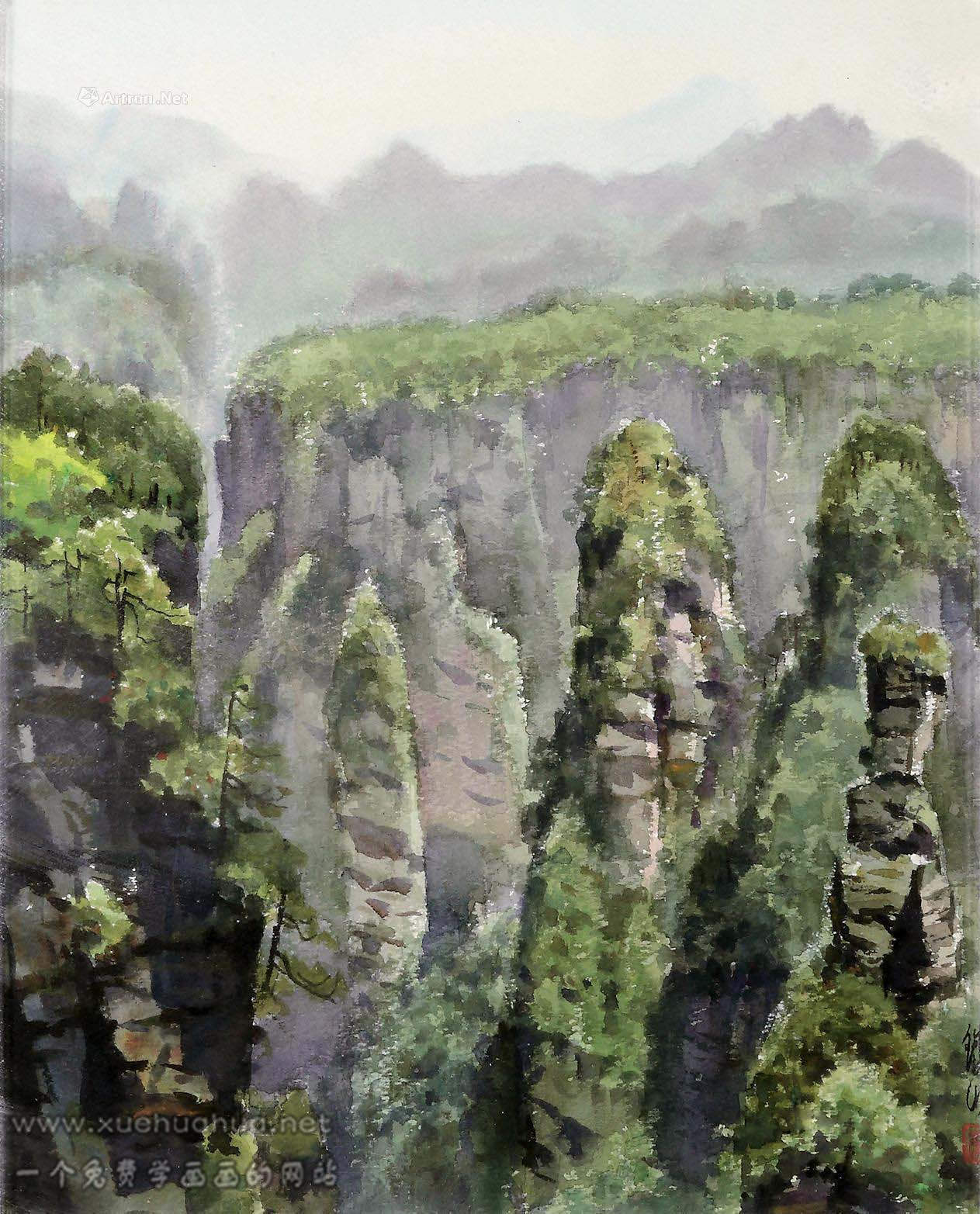 水彩画风景欣赏_黄铁山水彩风景画作品集【高清大图】