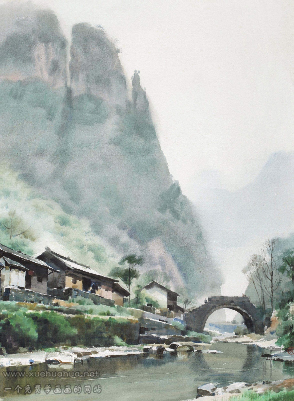 水彩画风景欣赏_黄铁山水彩风景画作品集【高清大图】