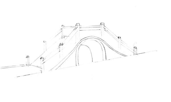 石拱桥速写的画法步骤是什么