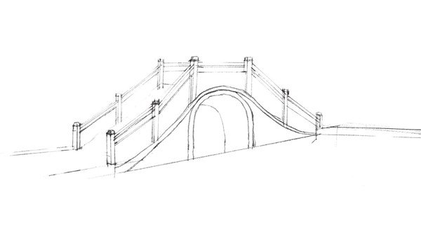 石拱桥速写的画法步骤是什么