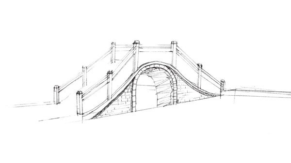 石拱桥速写的画法步骤是什么