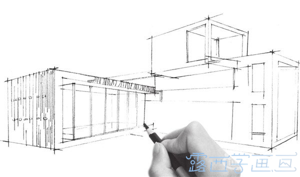 现代建筑速写步骤教程