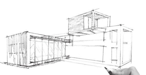 现代建筑速写步骤教程