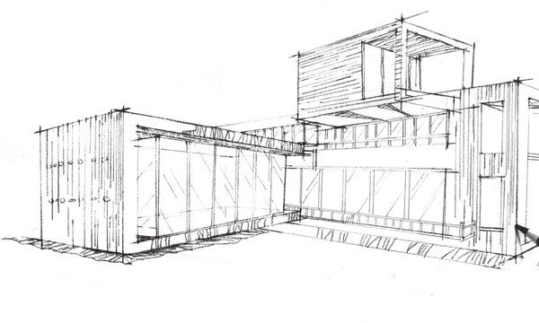现代建筑速写步骤教程