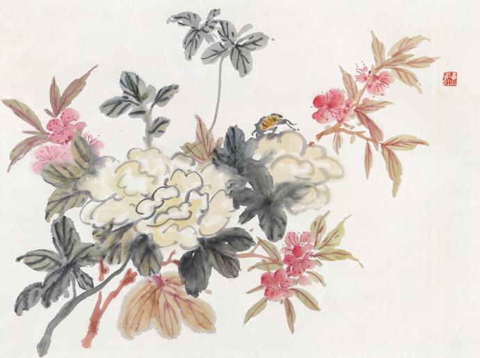 国画大师黄宾虹花鸟画作品欣赏