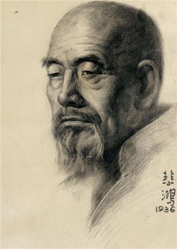 国画大师徐悲鸿素描作品赏析