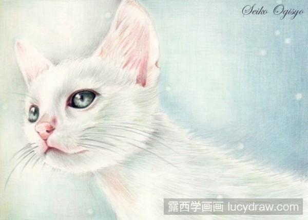 彩铅画猫咪作品欣赏(彩铅画临摹素材)