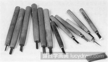 版画教程：水印版画工具及材料