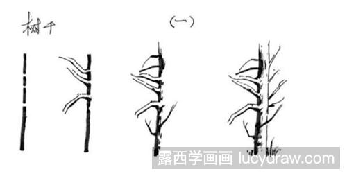 树干速写教程