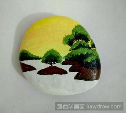 丙烯画风景的画法