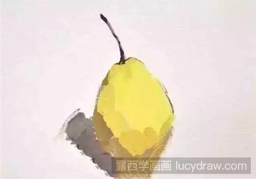 水粉画教程：怎么画梨?