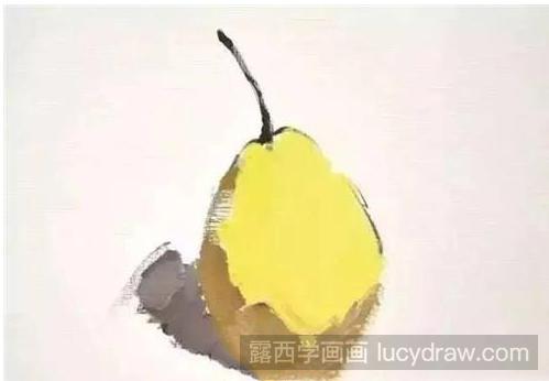 水粉画教程：怎么画梨?