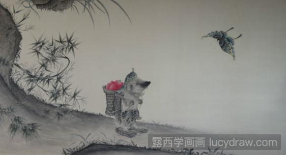 一组水墨画作品国画作品欣赏