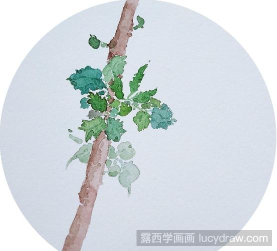 可做头像的森系水彩画作品欣赏