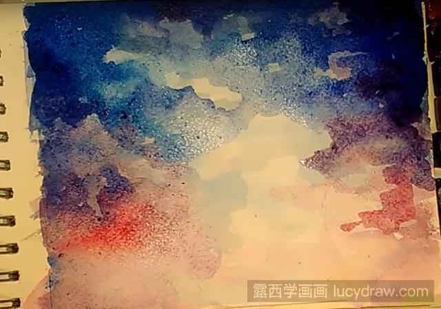 水粉画星空怎么画?星空梦幻水粉画教程