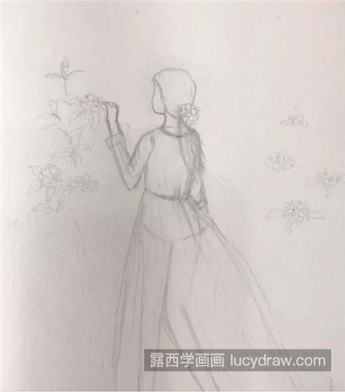 中秋赏桂花怎么画？简单的插画教程分享