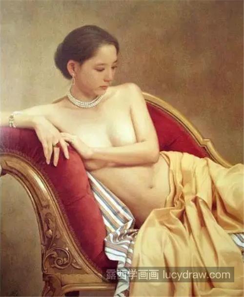 女性人体油画作品欣赏，如何画出女性的柔美梦幻？