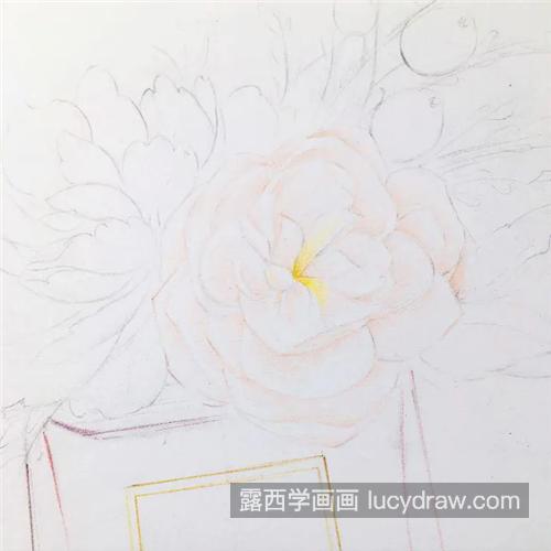 香奈儿香水与鲜花怎么画？怎么才能让画不歪？