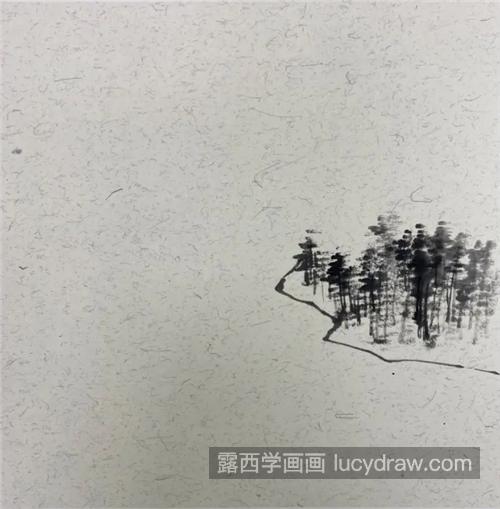 怎么画桂林山水？具体的国画步骤有几步？