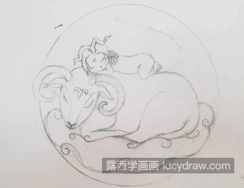 白羊座小插画怎么画？绘画步骤有几步？