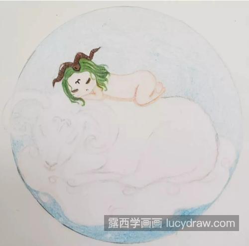 白羊座小插画怎么画？绘画步骤有几步？