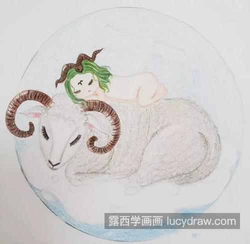 白羊座小插画怎么画？绘画步骤有几步？