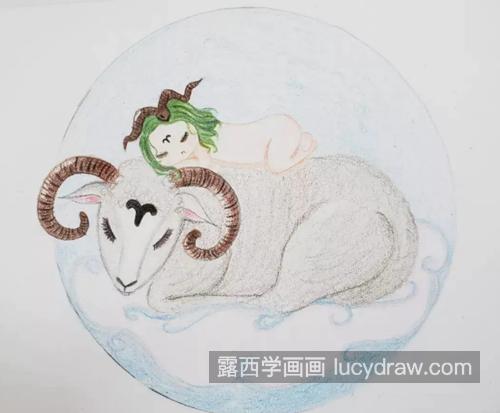 白羊座小插画怎么画？绘画步骤有几步？