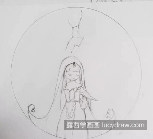 处女座插画怎么画？简单的插画步骤有几步？