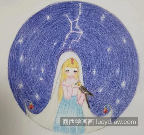 处女座插画怎么画？简单的插画步骤有几步？