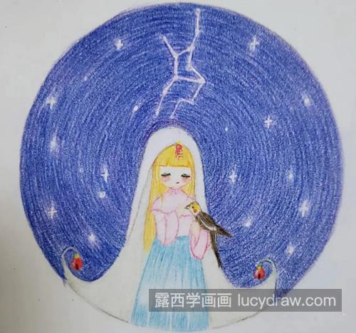 处女座插画怎么画？简单的插画步骤有几步？