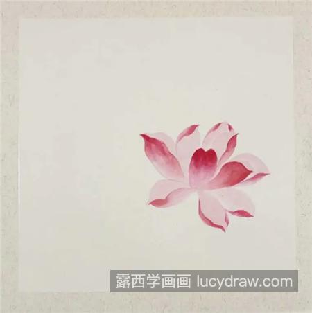 没骨荷花怎么画？荷花的国画画法是什么？