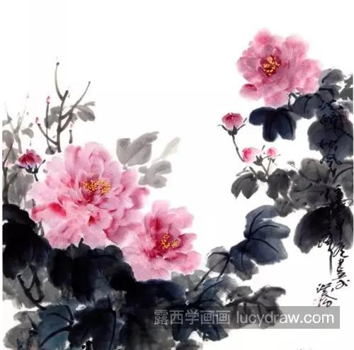 写意芙蓉花怎么画？简单的国画步骤有哪些？