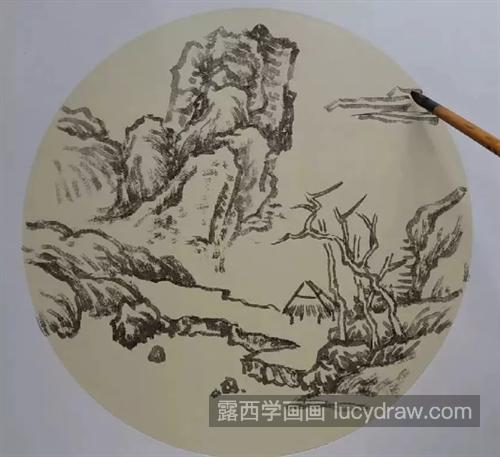 山水风景怎么画？超级详细的国画步骤分享