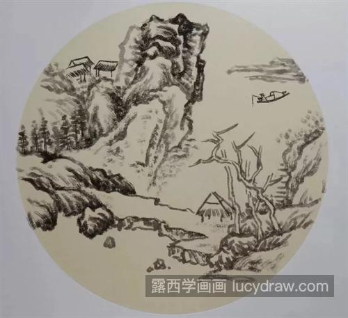 山水风景怎么画？超级详细的国画步骤分享