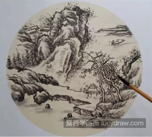 山水风景怎么画？超级详细的国画步骤分享