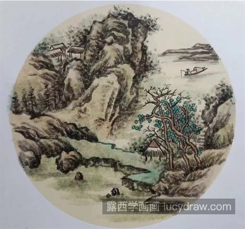 山水风景怎么画？超级详细的国画步骤分享