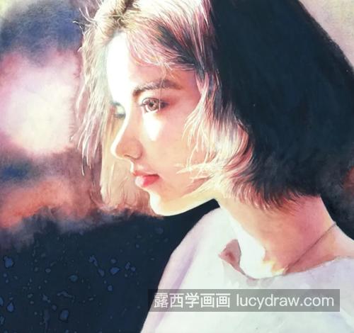 人物水彩作品欣赏，如何画人物的情绪？