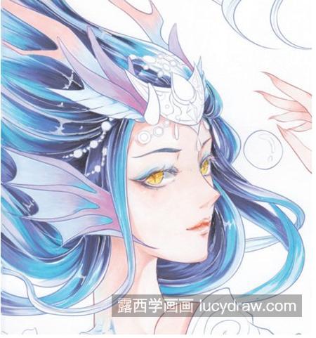 龙女戏珠怎么画？有哪些漫画步骤？