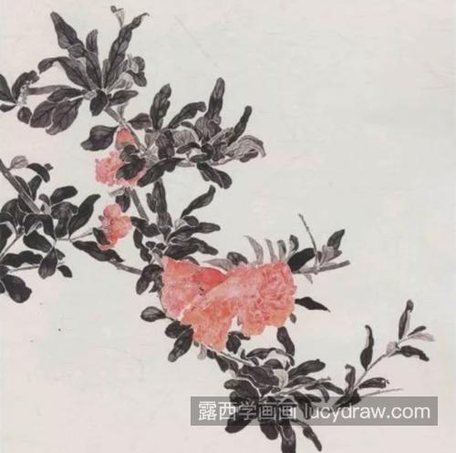 牡丹和石榴花怎么画？画法步骤有哪些？