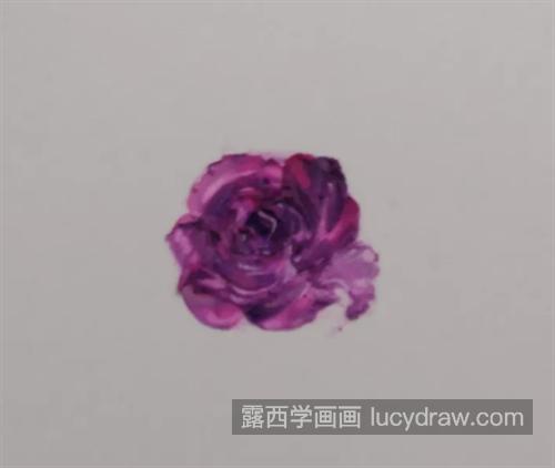 紫色月季花怎么画？绘画流程是什么？