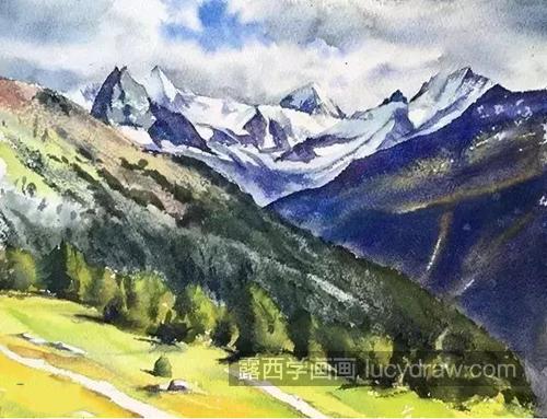 一组风景水彩作品分享，教你画点不一样的风景