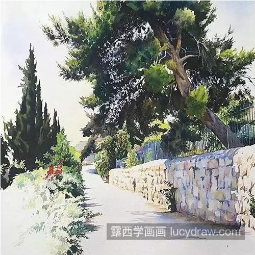 一组风景水彩作品分享，教你画点不一样的风景