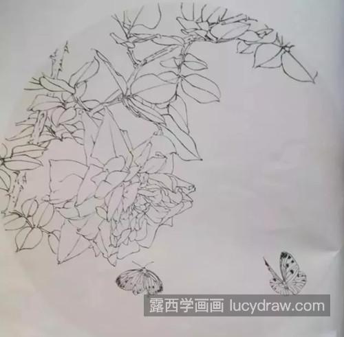 黄色月季花怎么画？国画步骤有几步？