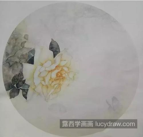 黄色月季花怎么画？国画步骤有几步？