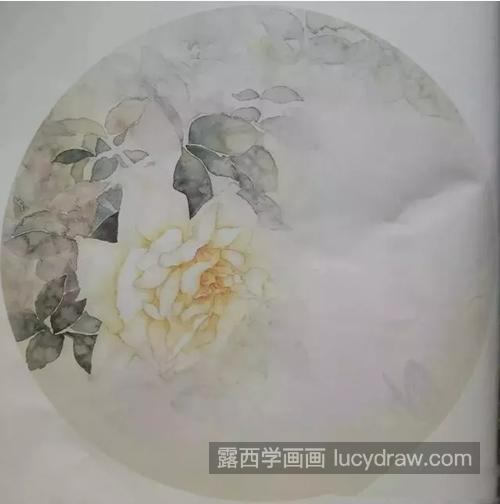 黄色月季花怎么画？国画步骤有几步？