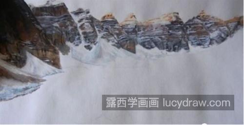 雪山湖泊怎么画？水粉画法是什么？