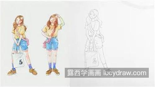 青春美少女怎么画？具体的插画步骤有几步？