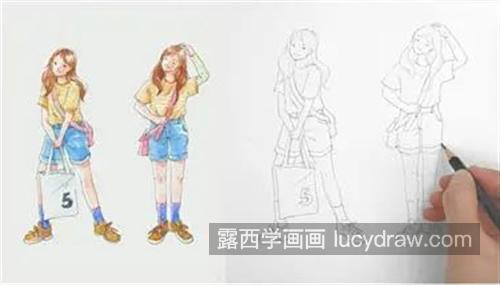 青春美少女怎么画？具体的插画步骤有几步？