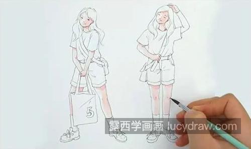 青春美少女怎么画？具体的插画步骤有几步？